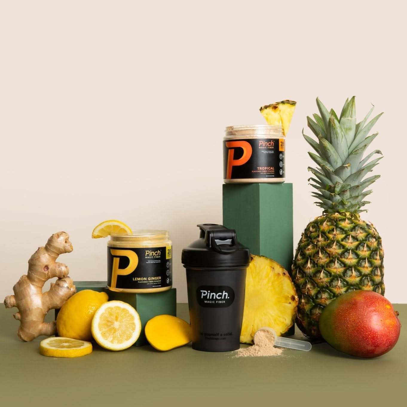 A single green leaf against a white background.